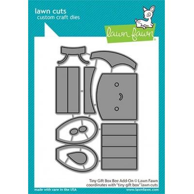 Lawn Fawn Lawn Cuts - Tiny Gift Box Bee Add-On